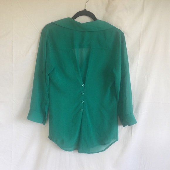 Chiffon button-up blouse - Picture 2 of 3